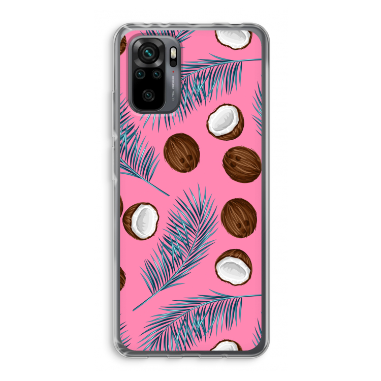 Kokosnoot roze: Xiaomi Redmi Note 10 Pro Transparant Hoesje