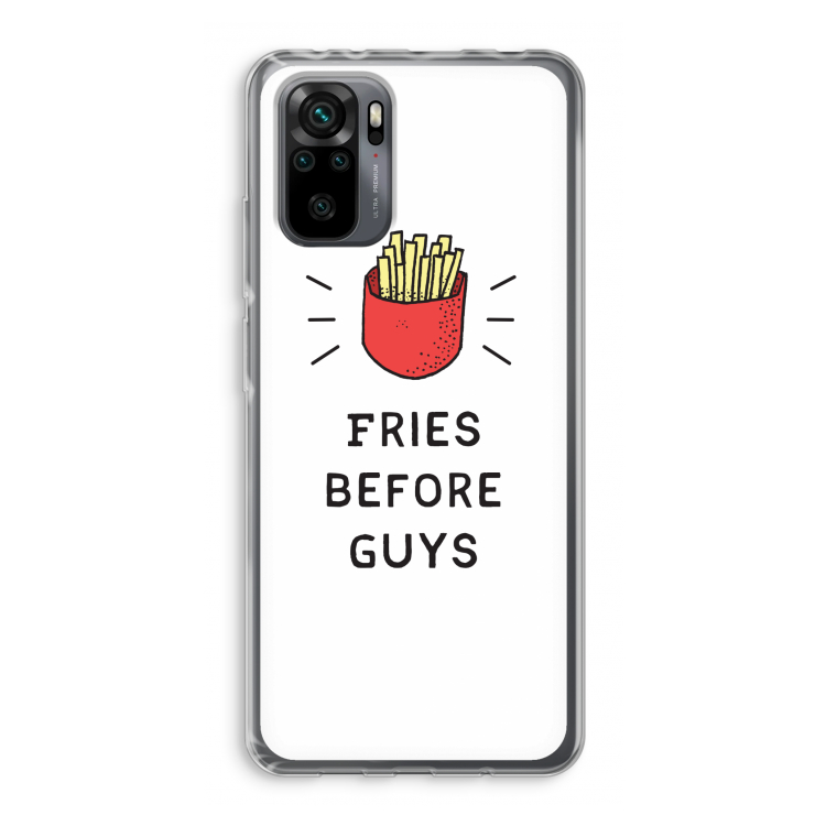 Fries before guys: Xiaomi Redmi Note 10 Pro Transparant Hoesje
