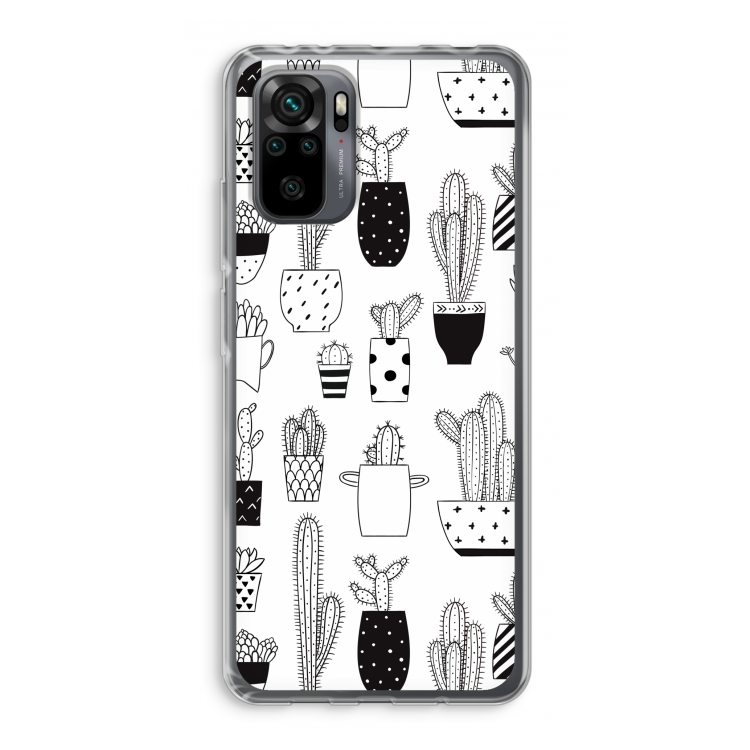 Cactusmotief: Xiaomi Redmi Note 10 Pro Transparant Hoesje