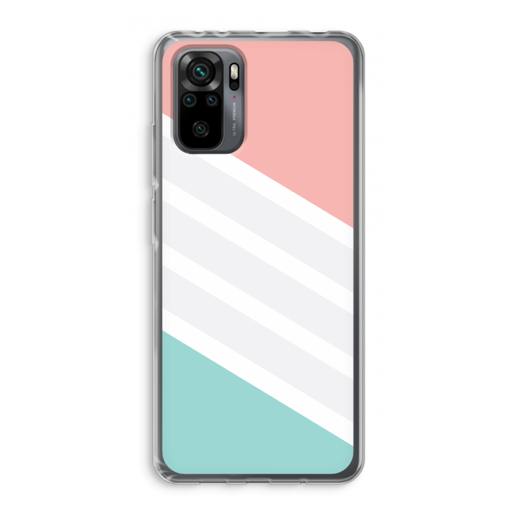 Strepen pastel: Xiaomi Redmi Note 10 Pro Transparant Hoesje