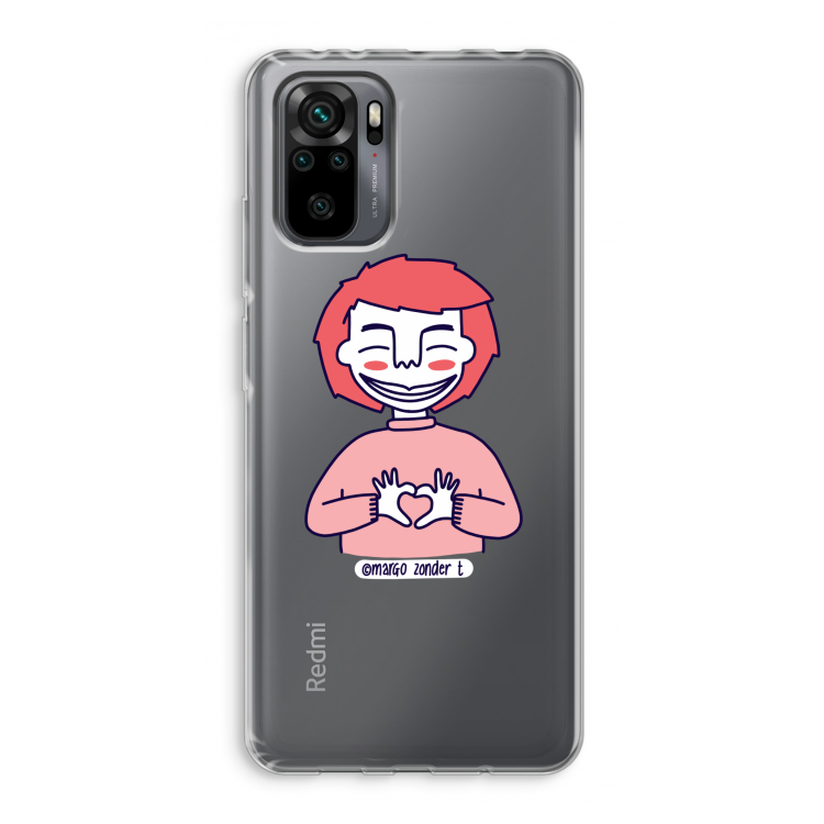 Hartje: Xiaomi Redmi Note 10 Pro Transparant Hoesje