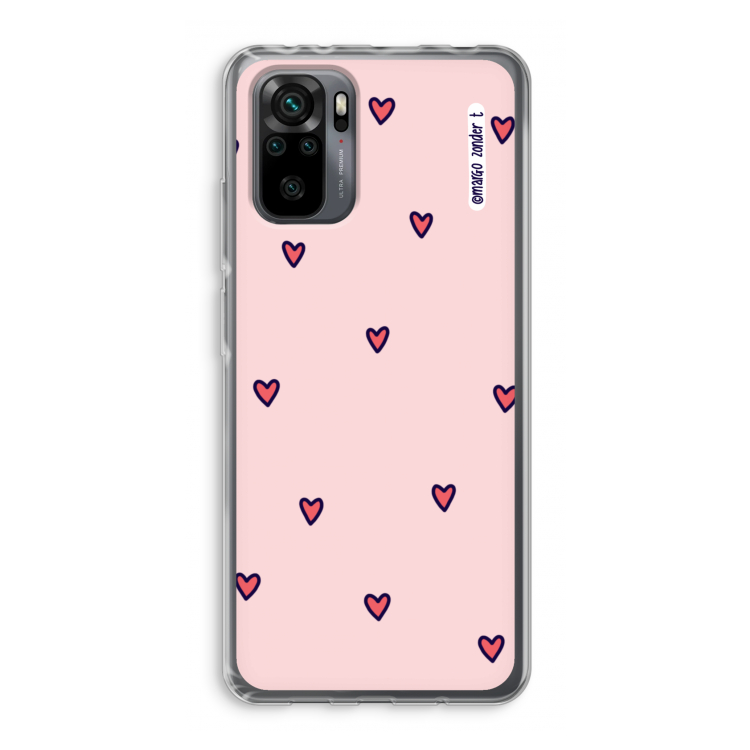 Hartjes: Xiaomi Redmi Note 10 Pro Transparant Hoesje