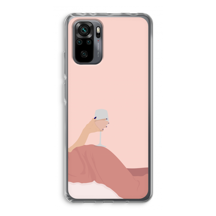 Wine: Xiaomi Redmi Note 10 Pro Transparant Hoesje