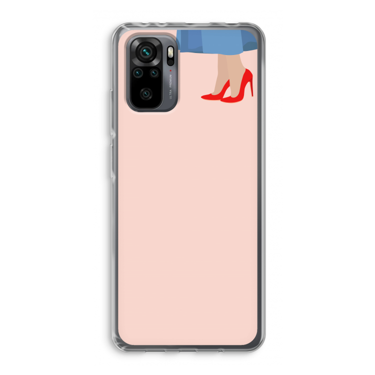 High heels: Xiaomi Redmi Note 10 Pro Transparant Hoesje