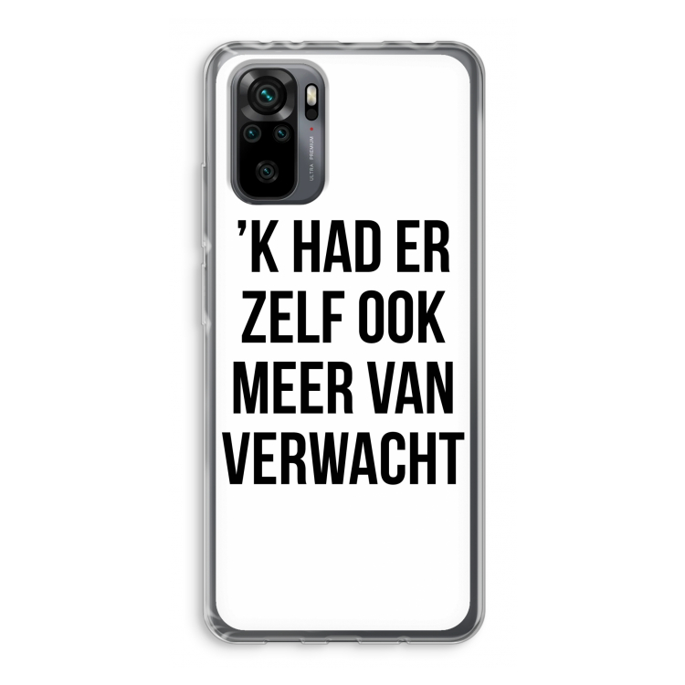 Meer verwacht: Xiaomi Redmi Note 10 Pro Transparant Hoesje