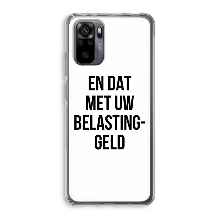 Belastinggeld: Xiaomi Redmi Note 10 Pro Transparant Hoesje