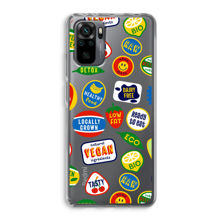 Fruitsticker: Xiaomi Redmi Note 10 Pro Transparant Hoesje