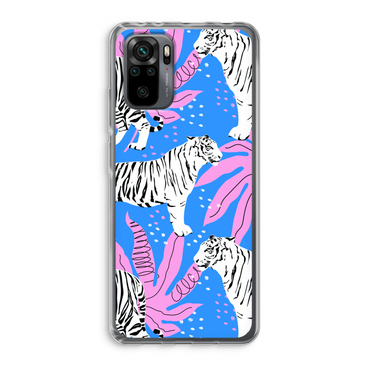 Tijger: Xiaomi Redmi Note 10 Pro Transparant Hoesje