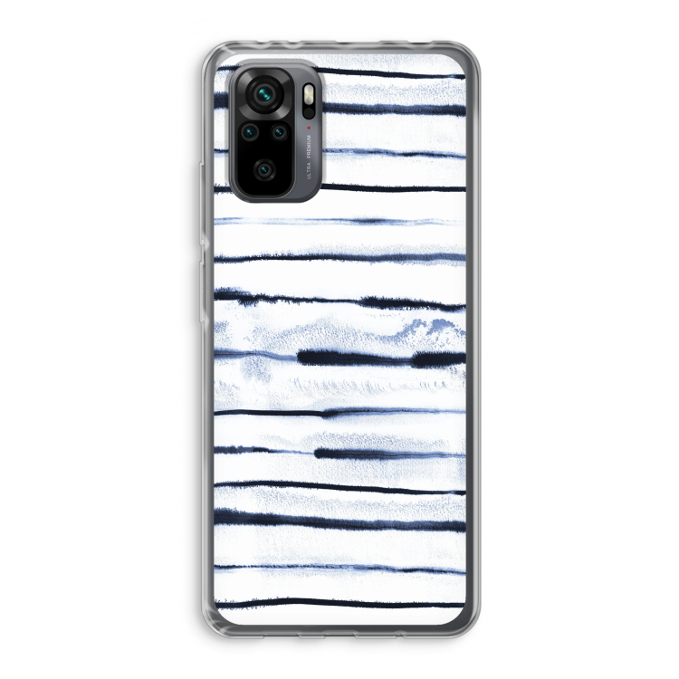 Ink Stripes: Xiaomi Redmi Note 10 Pro Transparant Hoesje