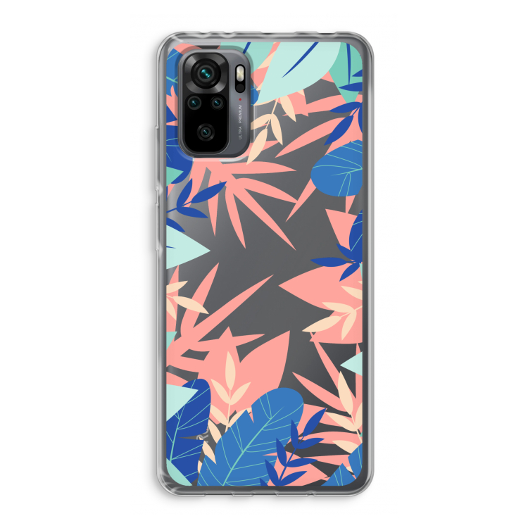 Tropisch: Xiaomi Redmi Note 10 Pro Transparant Hoesje