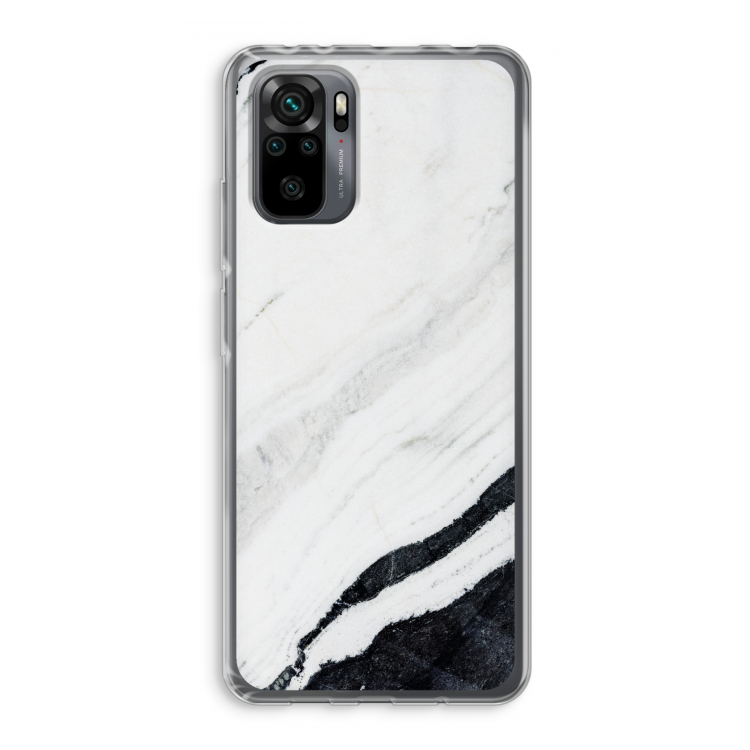 Elegante marmer: Xiaomi Redmi Note 10 Pro Transparant Hoesje