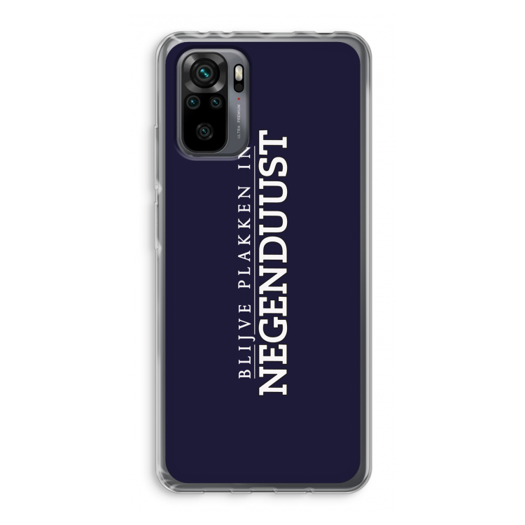 Blijve plakken in Negenduust: Xiaomi Redmi Note 10 Pro Transparant Hoesje