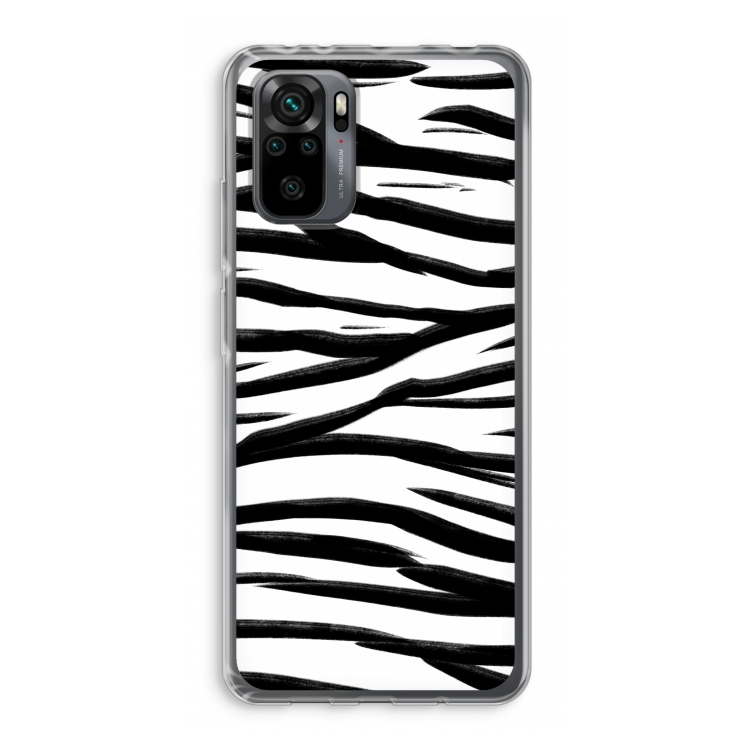 Zebra pattern: Xiaomi Redmi Note 10 Pro Transparant Hoesje