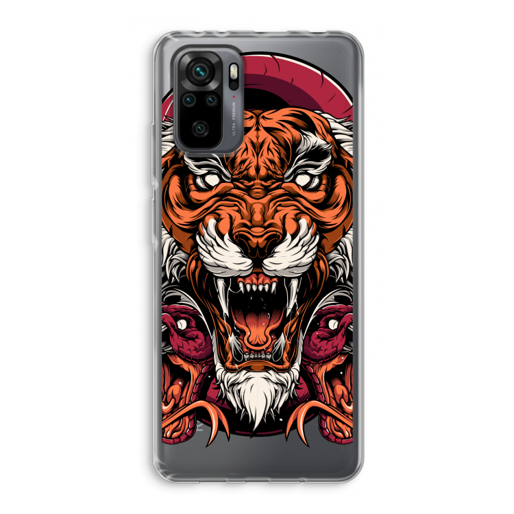Tiger and Rattlesnakes: Xiaomi Redmi Note 10 Pro Transparant Hoesje