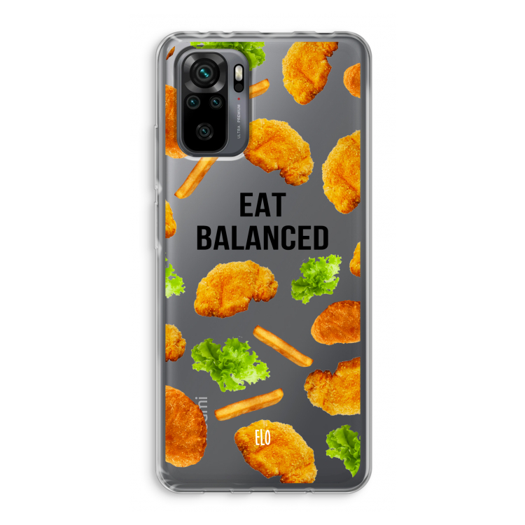 Eat Balanced: Xiaomi Redmi Note 10 Pro Transparant Hoesje