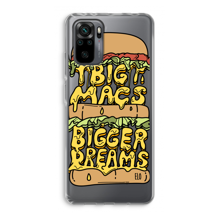 Big Macs Bigger Dreams: Xiaomi Redmi Note 10 Pro Transparant Hoesje