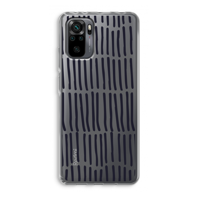 Moroccan stripes: Xiaomi Redmi Note 10 Pro Transparant Hoesje