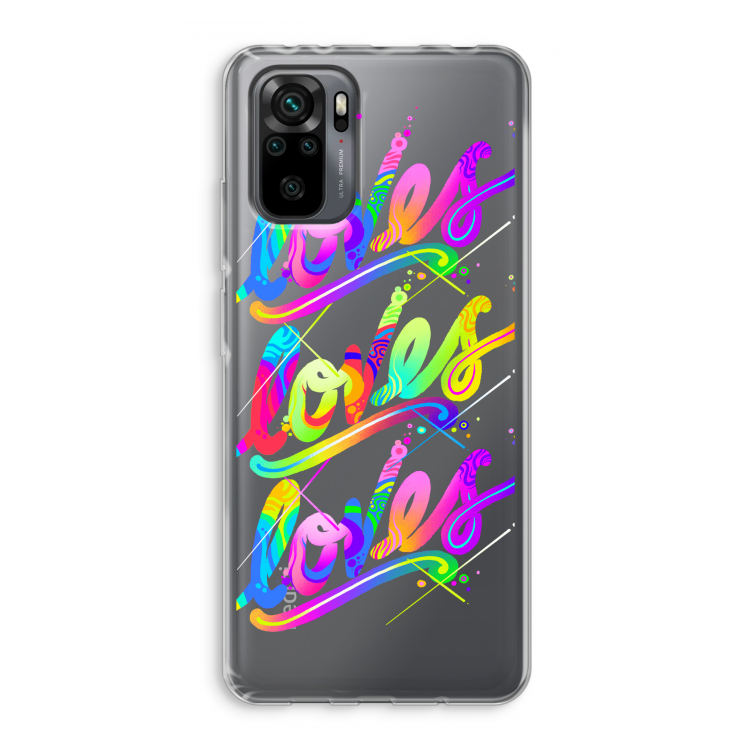Loves: Xiaomi Redmi Note 10 Pro Transparant Hoesje