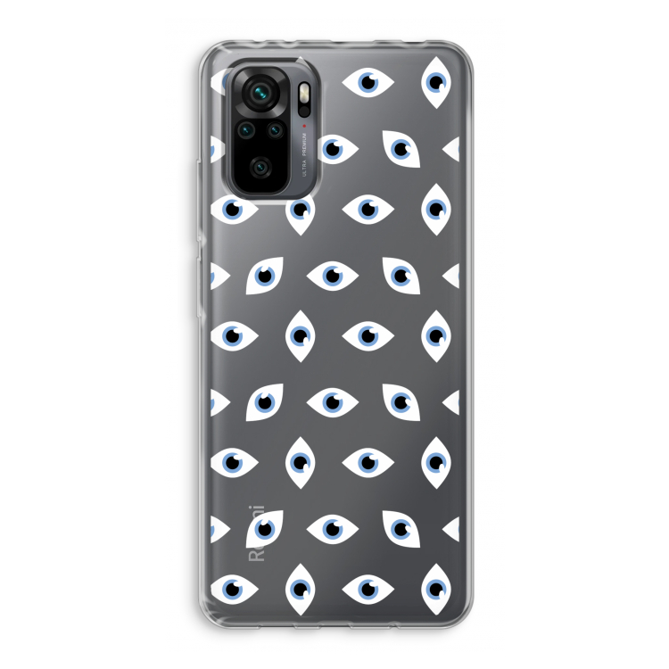 Eyes pattern: Xiaomi Redmi Note 10 Pro Transparant Hoesje