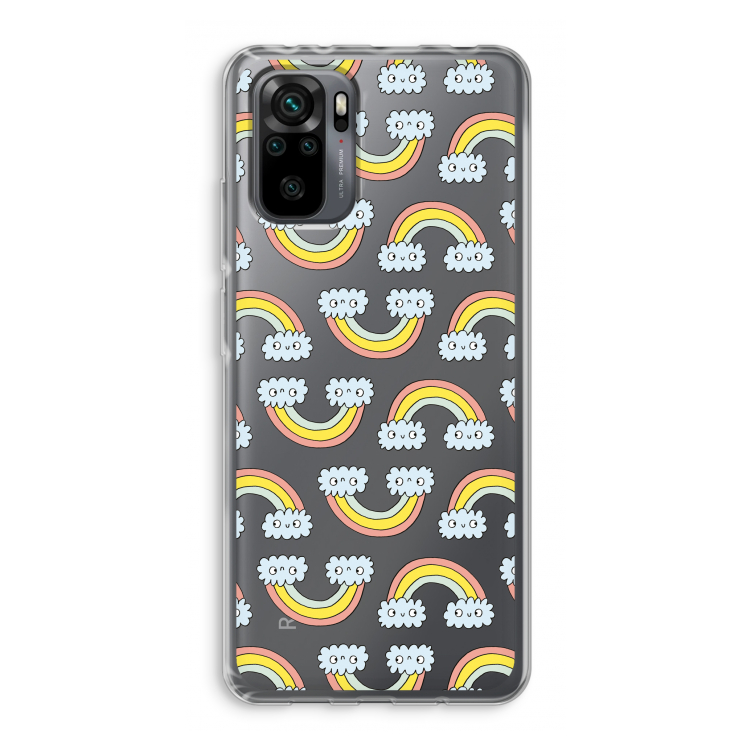 Regenboog: Xiaomi Redmi Note 10 Pro Transparant Hoesje