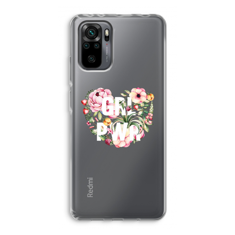 GRL PWR Flower: Xiaomi Redmi Note 10 Pro Transparant Hoesje