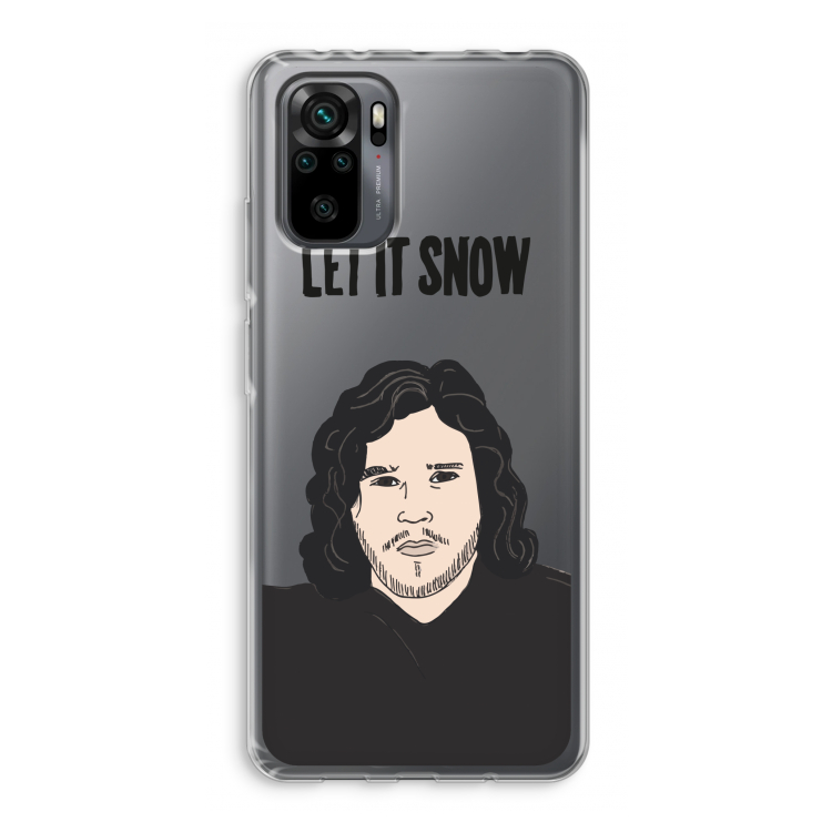 Let It Snow: Xiaomi Redmi Note 10 Pro Transparant Hoesje