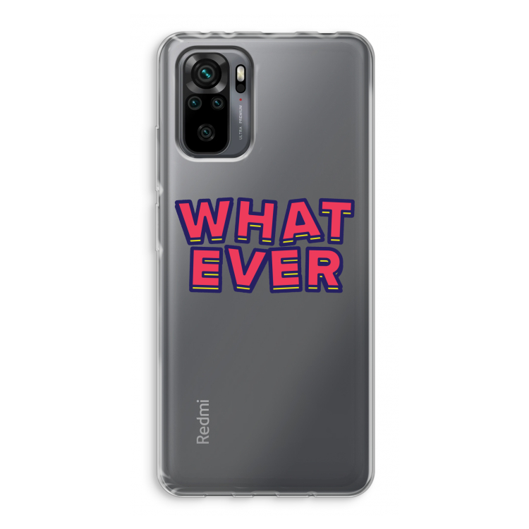 Whatever: Xiaomi Redmi Note 10 Pro Transparant Hoesje