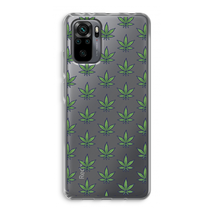 Weed: Xiaomi Redmi Note 10 Pro Transparant Hoesje