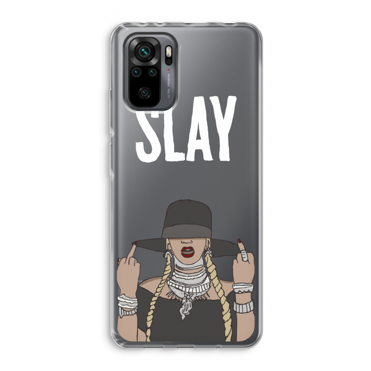 Slay All Day: Xiaomi Redmi Note 10 Pro Transparant Hoesje