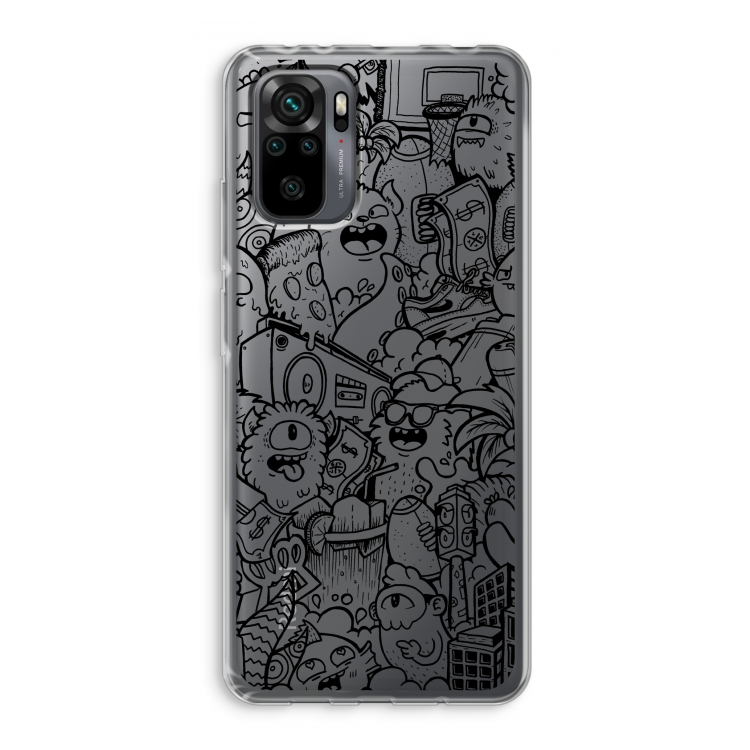 Vexx Black City : Xiaomi Redmi Note 10 Pro Transparant Hoesje