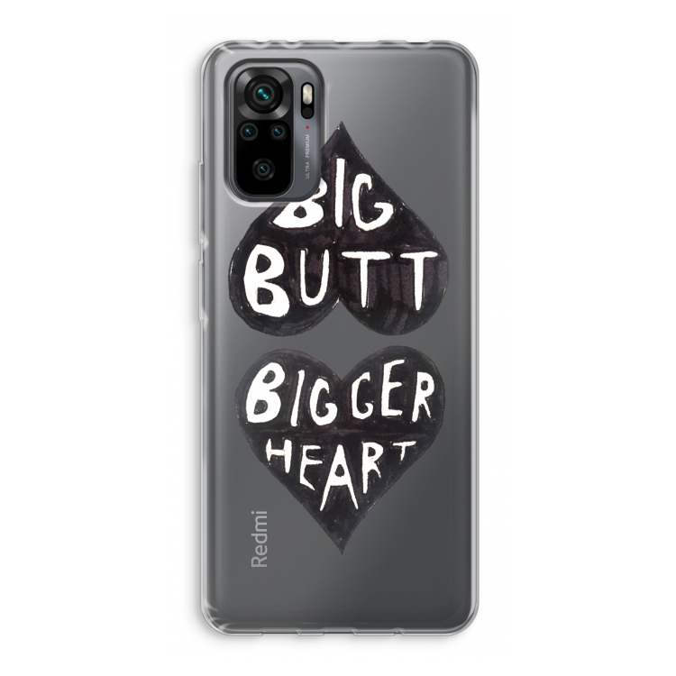 Big butt bigger heart: Xiaomi Redmi Note 10 Pro Transparant Hoesje