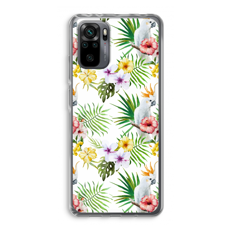 Gele kuif: Xiaomi Redmi Note 10 Pro Transparant Hoesje
