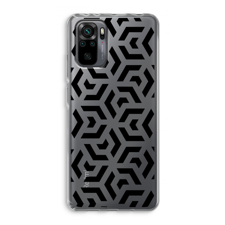 Crazy pattern: Xiaomi Redmi Note 10 Pro Transparant Hoesje