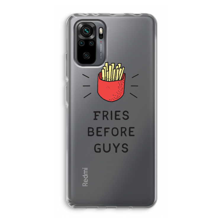 Fries before guys: Xiaomi Redmi Note 10 Pro Transparant Hoesje