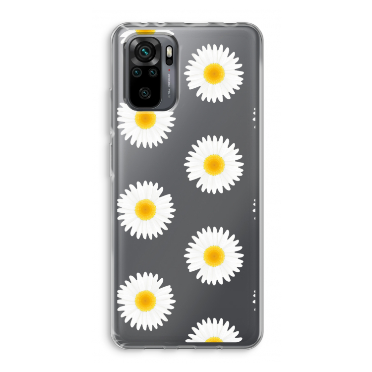 Margrietjes: Xiaomi Redmi Note 10 Pro Transparant Hoesje