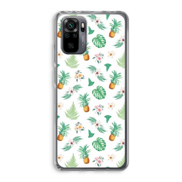 Ananas bladeren: Xiaomi Redmi Note 10 Pro Transparant Hoesje