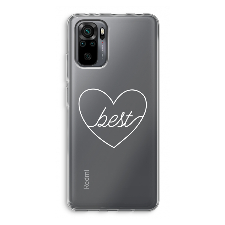 Best heart pastel: Xiaomi Redmi Note 10 Pro Transparant Hoesje