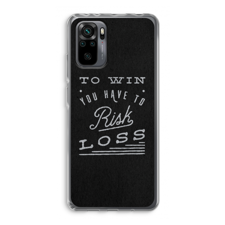 Risk loss: Xiaomi Redmi Note 10 Pro Transparant Hoesje