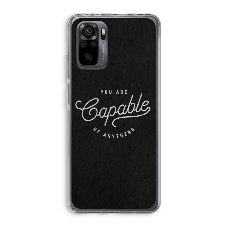 Capable: Xiaomi Redmi Note 10 Pro Transparant Hoesje