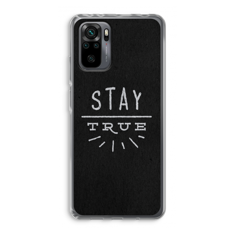 Stay true: Xiaomi Redmi Note 10 Pro Transparant Hoesje
