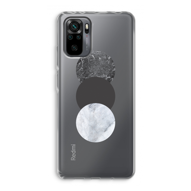 Marmeren cirkels: Xiaomi Redmi Note 10 Pro Transparant Hoesje