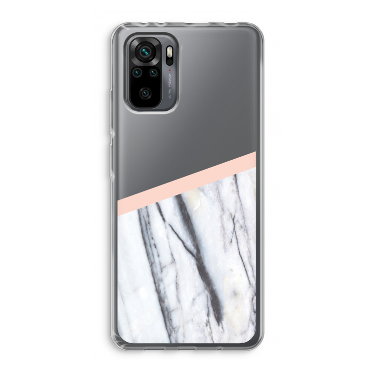 A touch of peach: Xiaomi Redmi Note 10 Pro Transparant Hoesje