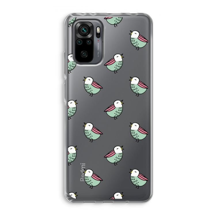 Vogeltjes: Xiaomi Redmi Note 10 Pro Transparant Hoesje