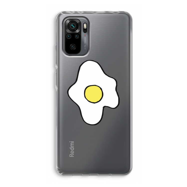 Spiegelei: Xiaomi Redmi Note 10 Pro Transparant Hoesje