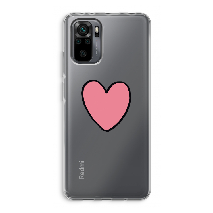 Hartje: Xiaomi Redmi Note 10 Pro Transparant Hoesje