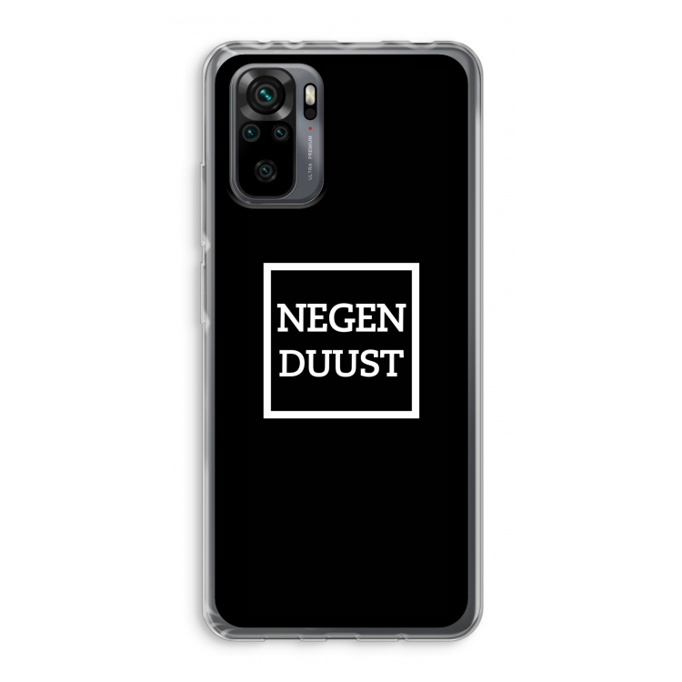 Negenduust black: Xiaomi Redmi Note 10 Pro Transparant Hoesje