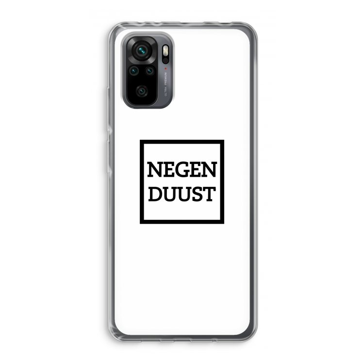 Negenduust vierkant: Xiaomi Redmi Note 10 Pro Transparant Hoesje