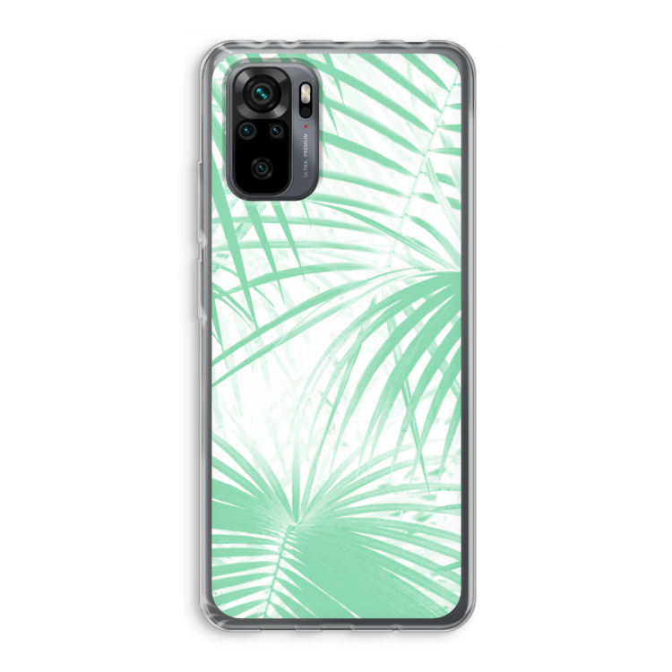 Palmbladeren: Xiaomi Redmi Note 10 Pro Transparant Hoesje
