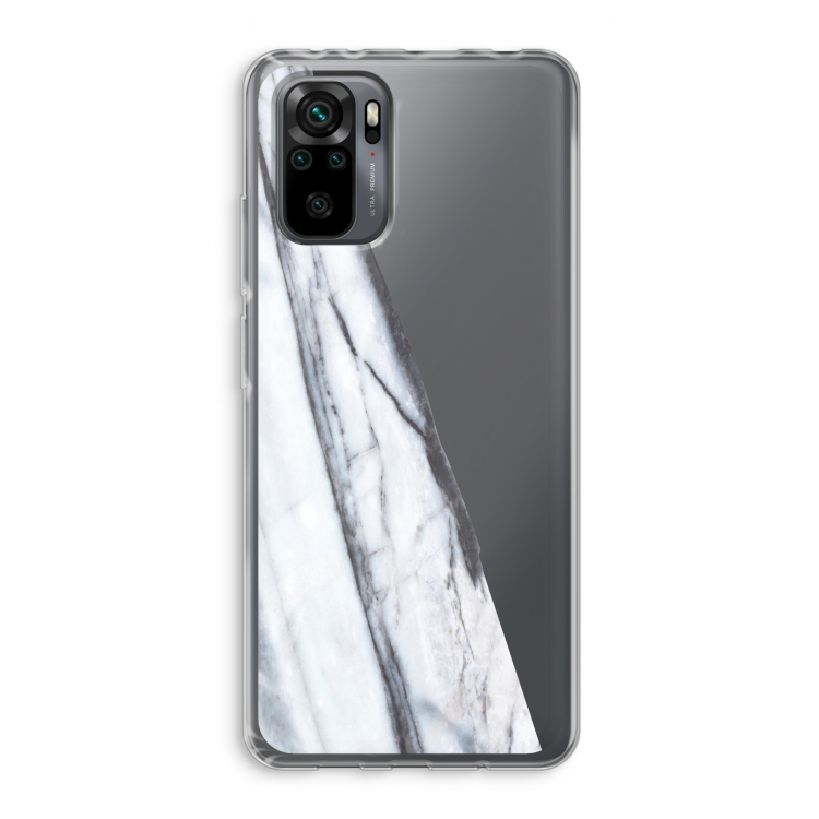 Gestreepte marmer: Xiaomi Redmi Note 10 Pro Transparant Hoesje