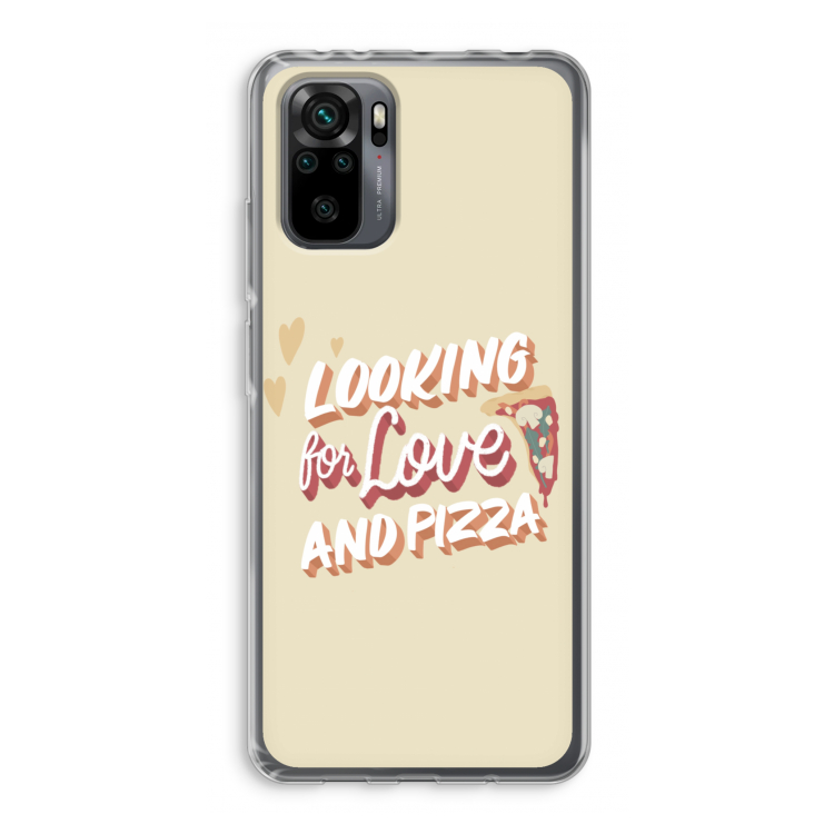 Pizza is the answer: Xiaomi Redmi Note 10 Pro Transparant Hoesje